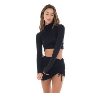 BNWT Are You Am I Deis Top in Black Size S